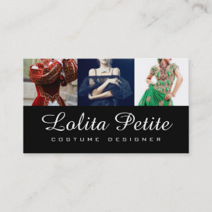 Costume Designer Fashion Seamstress Alterations Business Card
