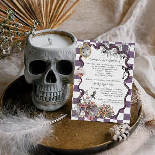 Costume & Drinks   Cottagecore Halloween Party Enclosure Card
