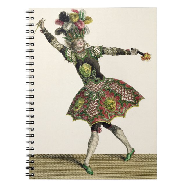 Costume for a demon in 'Armide', 'Psyche' and seve Notebook (Front)