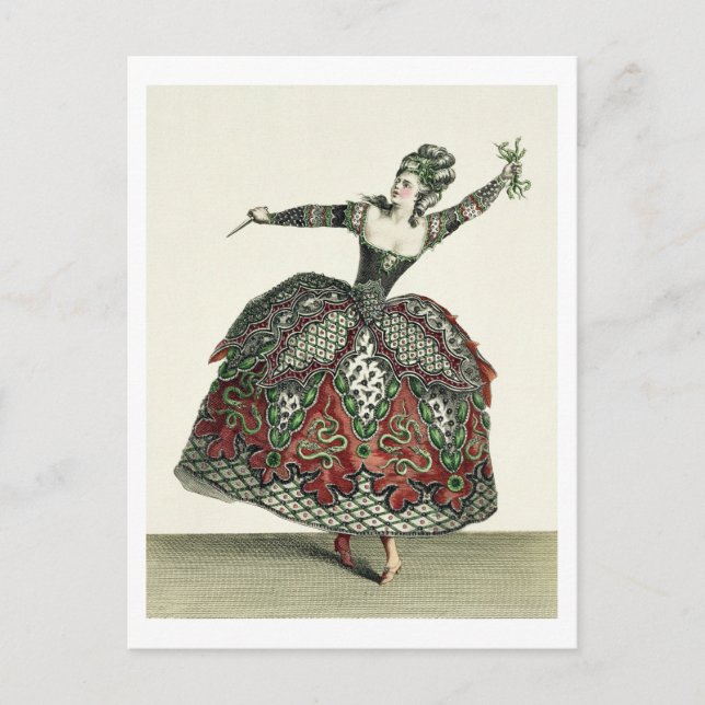 Costume for a Fury in 'Iphigenia in Tauris' and se Postcard (Front)