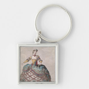 Costume for an Indian woman Key Ring