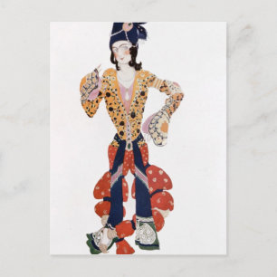 Costume for Nijinsky  in the ballet Postcard