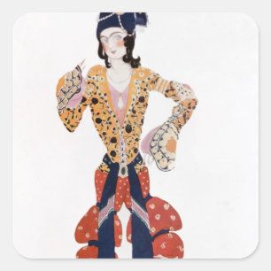Costume for Nijinsky in the ballet Square Sticker