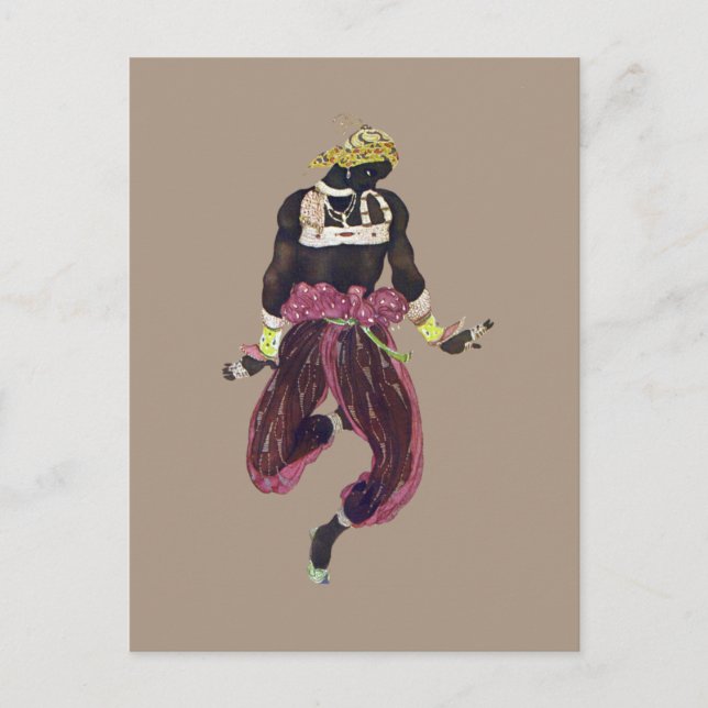 Costume for Scheherazade by Leon Bakst Postcard (Front)