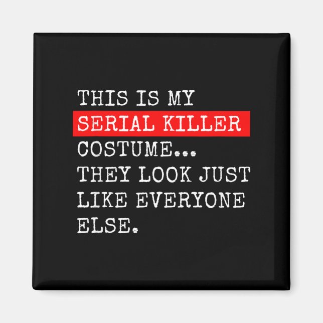 Costume - Halloween Novelty Funny Magnet (Front)
