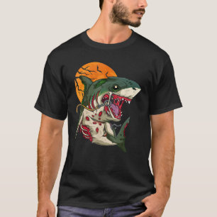Costume Halloween Zombie Shark Cute T-Shirt