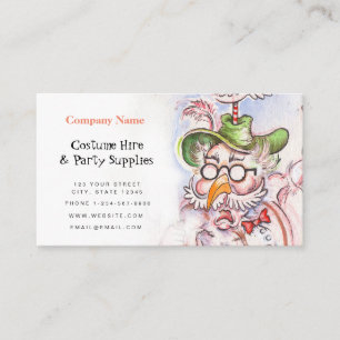 Costume Hire and Party Supplies Business Card