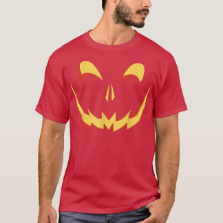 Costume Jack O'Lantern Pumpkin with EyeLashes Hall T-Shirt
