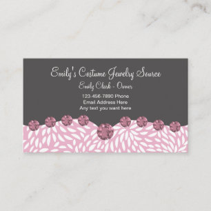 Costume Jewellery Business Cards