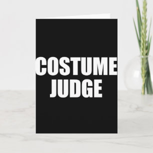 COSTUME JUDGE CARD