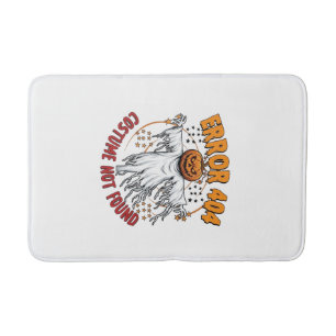 Costume Not Found Halloween Pumpkin Ghost_1 Bath Mat