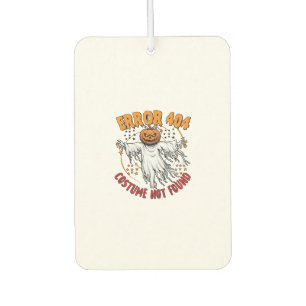 Costume Not Found Halloween Pumpkin Ghost_1 Car Air Freshener