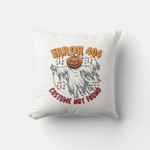 Costume Not Found Halloween Pumpkin Ghost_1 Cushion