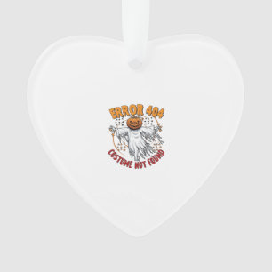 Costume Not Found Halloween Pumpkin Ghost_1 Ornament