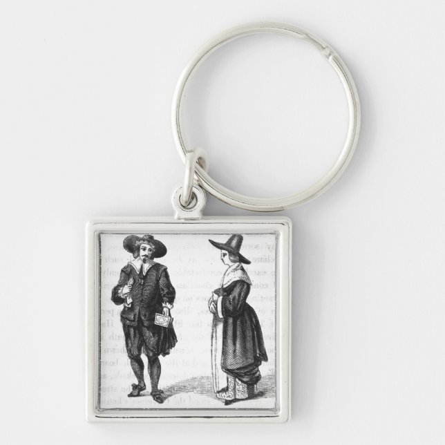 Costume of the Pilgrims Key Ring (Front)
