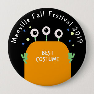 Costume Party Best Costume Kids Monster 10 Cm Round Badge