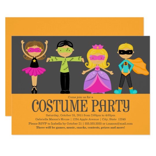 Costume Party Card