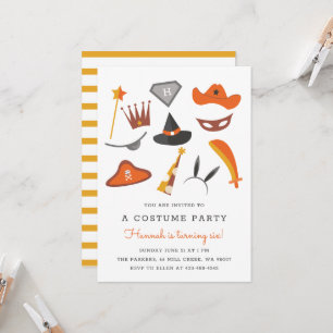 Costume Party Kids birthday party Halloween 002 Invitation