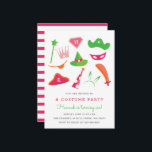 Costume Party Kids birthday party summer Invitation<br><div class="desc">A kid's birthday party invitation featuring dress up items illustrations.</div>