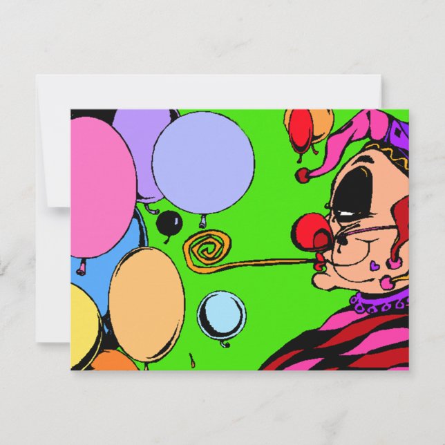 Costume Party Masquerade Ball Harlequin Invitation (Front)