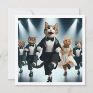 Costume party, Tap dance,  Dance party, cat  Invitation