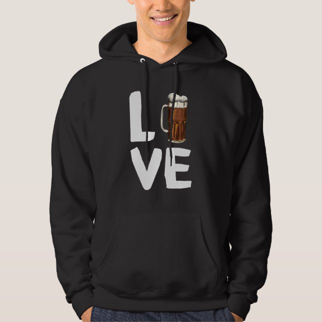 Costume Root Beer for Beer Lovers Rootbeer LOVE Hoodie (Front)