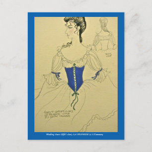 Costume sketch for LA SYLPHIDE ballet Postcard