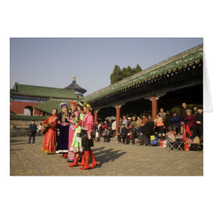 Costumed amateur folk dancers entertain