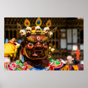 Costumed Festival Dancer Poster