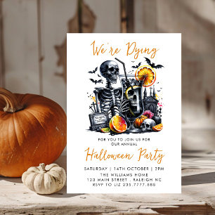 Costumes and Cocktails Adult Halloween Party Invitation