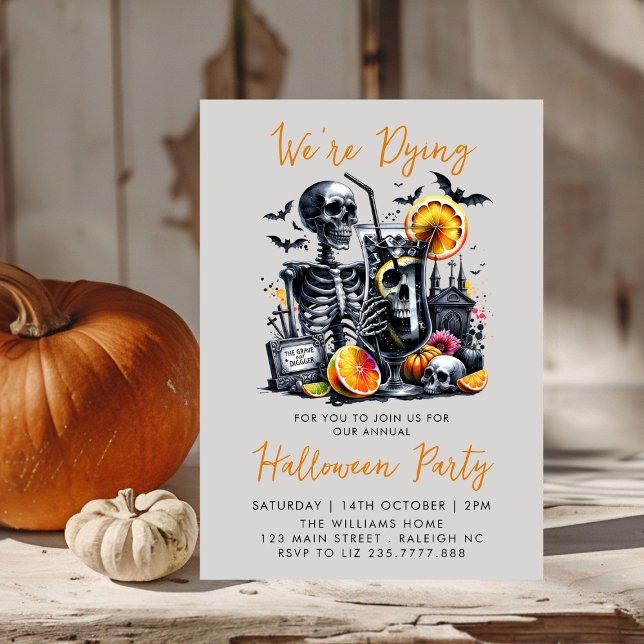 Costumes and Cocktails Adult Halloween Party Invitation (Creator Uploaded)