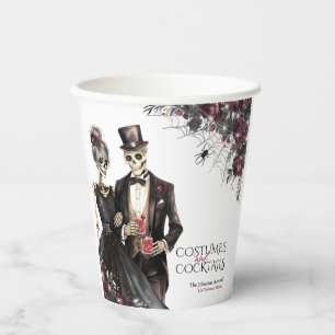 Costumes and Cocktails Adult Halloween Party Paper Cups