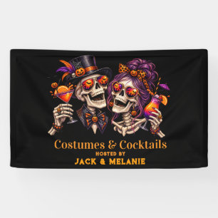 Costumes and Cocktails Adult Party Halloween Banner