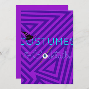 Costumes and Cocktails Halloween Party Invitation