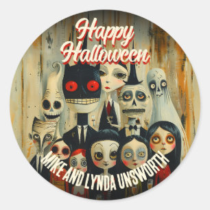 Costumes Cocktails 50s Halloween Envelope Seal