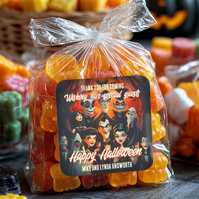 Costumes Cocktails 50s Halloween Favour Seal (Creator Uploaded)