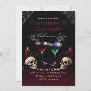 Costumes & Cocktails Halloween Party Invitation