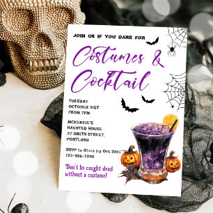 Costumes & Cocktails Halloween Party Invitation