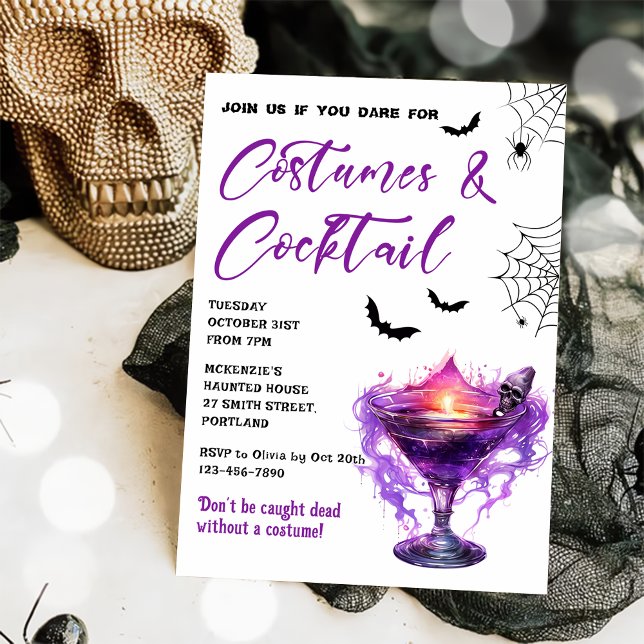 Costumes & Cocktails Halloween Party Invitation (Creator Uploaded)