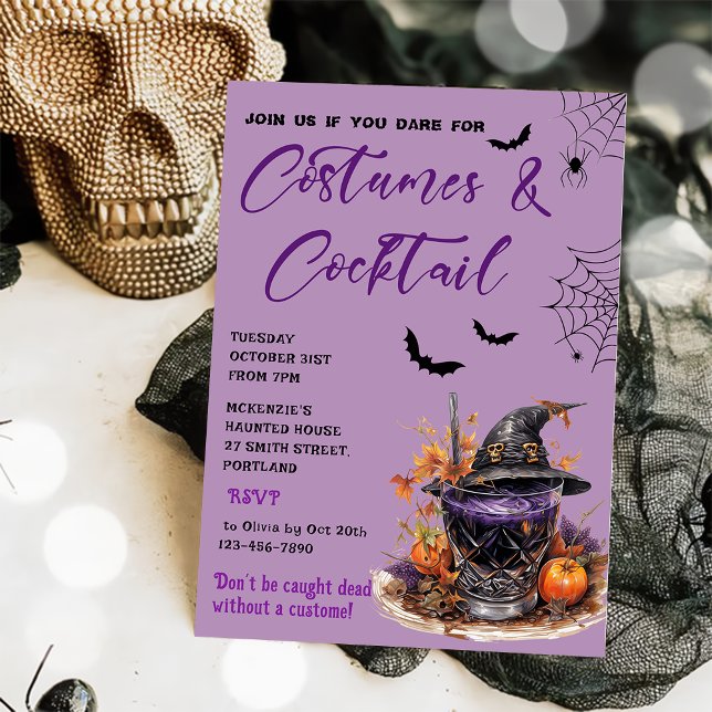 Costumes & Cocktails Halloween Party Invitation (Creator Uploaded)