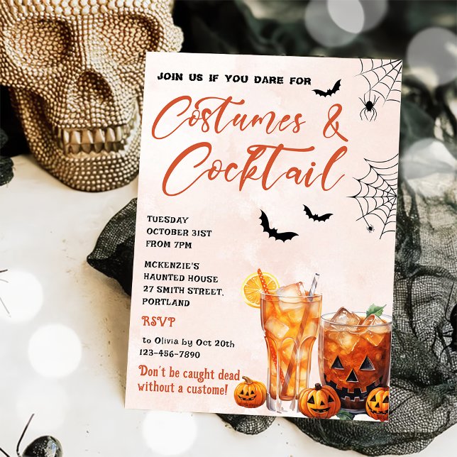 Costumes & Cocktails Halloween Party Invitation (Creator Uploaded)