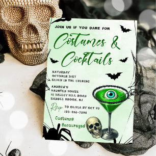 Costumes & Cocktails Halloween Party Invitation