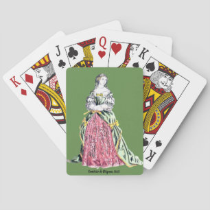 ~ COSTUMES ~ Comtesse de Grignan ~ 1663 ~  Playing Cards