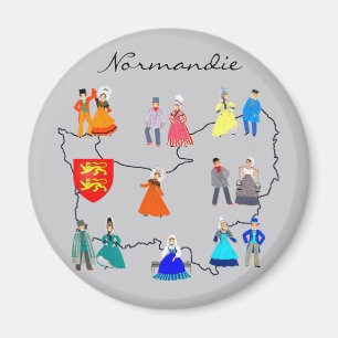 Costumes de Normandie, France Magnet