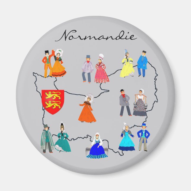Costumes de Normandie, France Magnet (Front)
