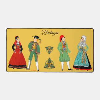 Costumes of Brittany, France Desk Mat
