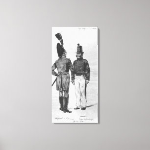 Costumes of French Marines from 1804 to 1814 Canvas Print