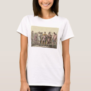 Costumes of the Mexicans (colour engraving) T-Shirt