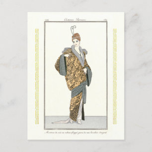 Costumes Parisiens- Manteau du soir  Postcard
