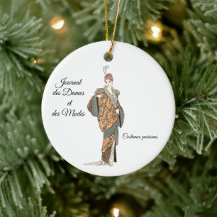 Costumes Parisiens- Manteau du soir, Tree Ceramic Tree Decoration